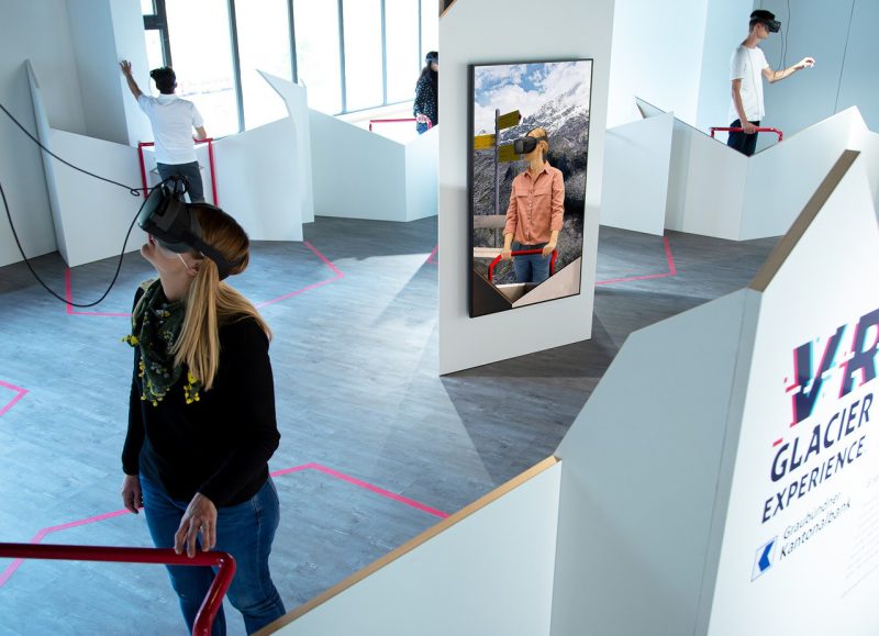 Hochschulen visualisieren Gletscherschwund mit Virtual Reality